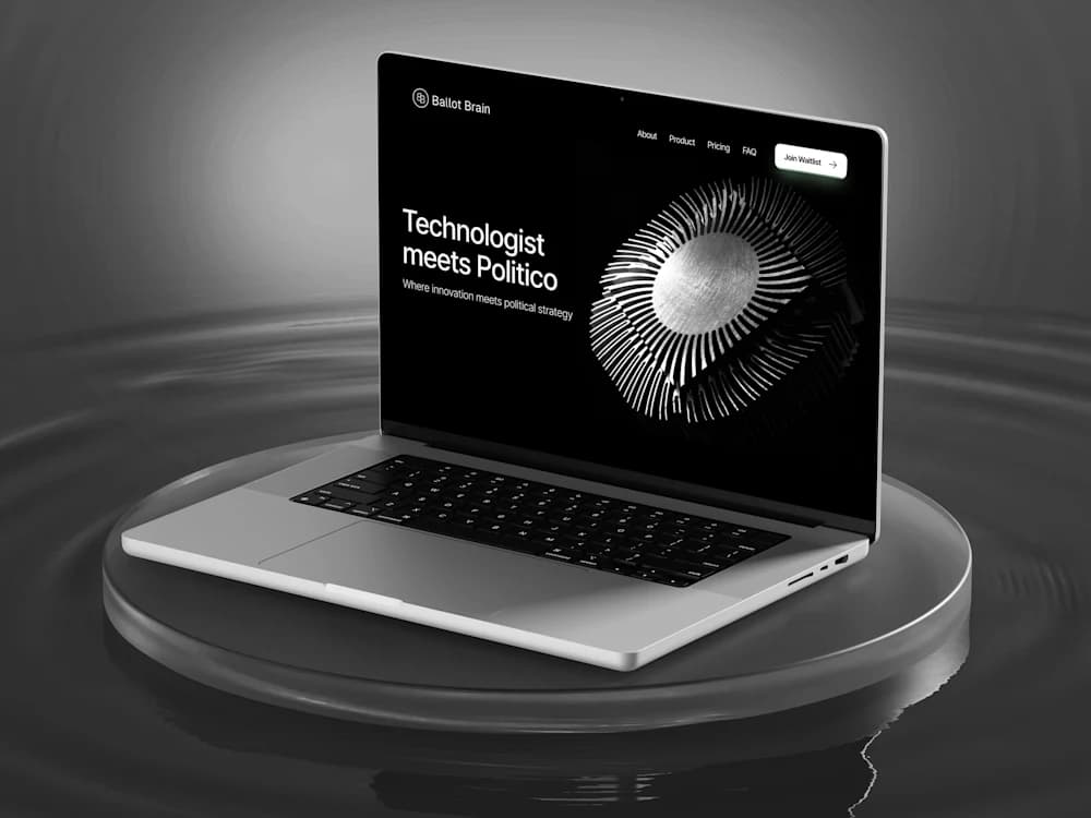 BallotBrain — GovTech website designed and built by Tanish Mittal